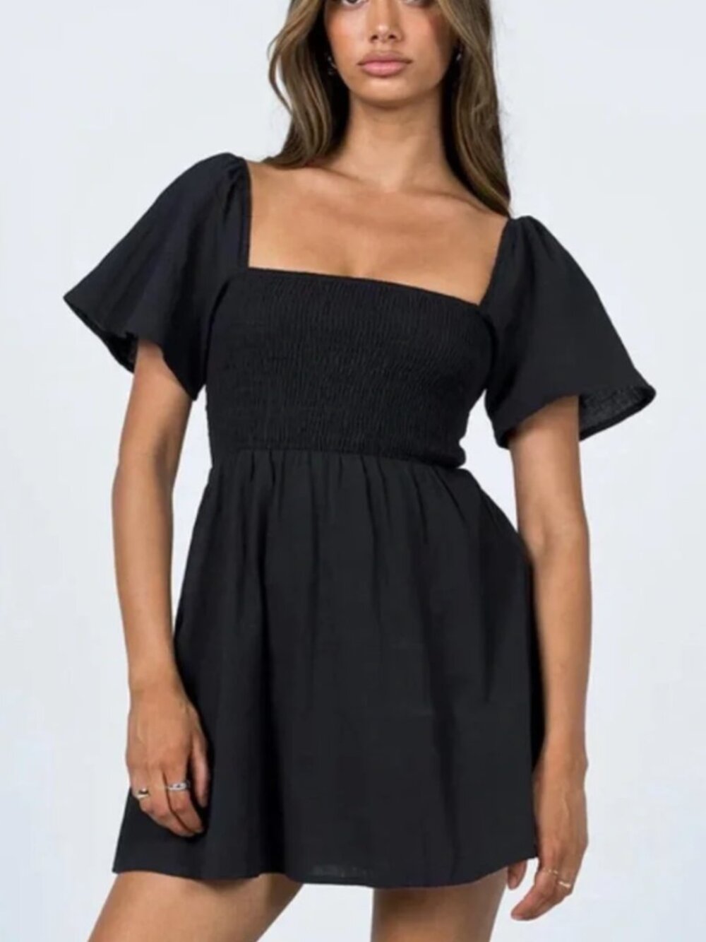 Princess Polly Summer Nights Mini Dress Black